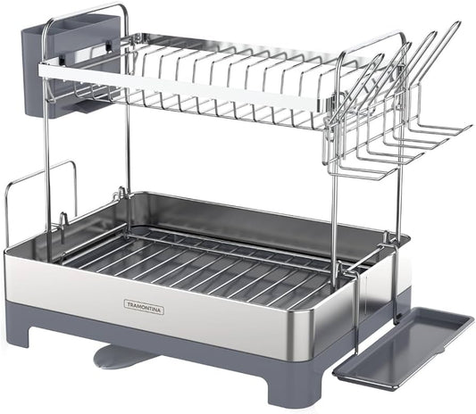 Tramontina 2-Tier Stainless Steel Dish Rack