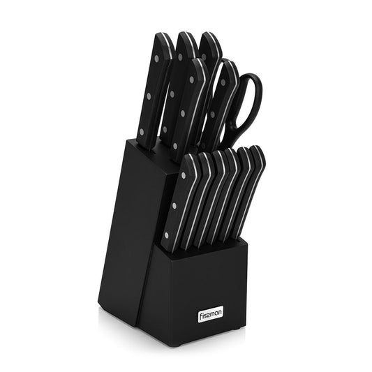 Fissman 13-Piece Knife Set Yasumoto with Wooden Block