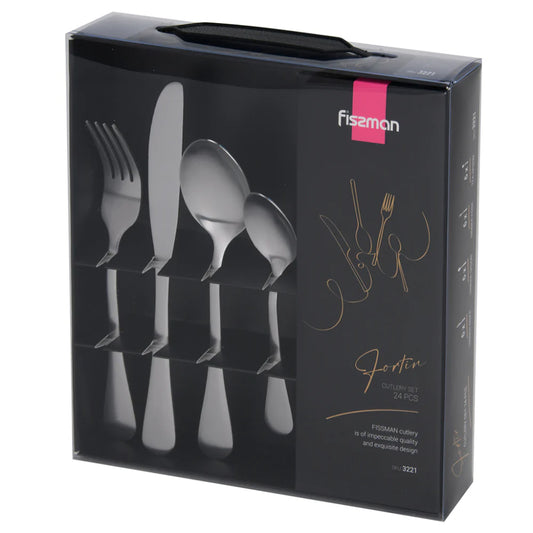 Fissman Fortin 24 Pcs Cutlery Set - Stainless Steel