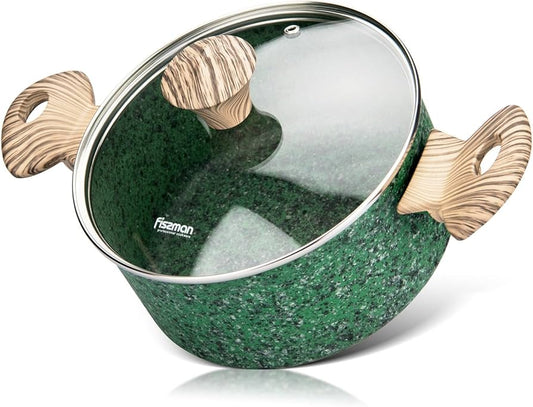 Fissman Stockpot Malachite With Glass Lid