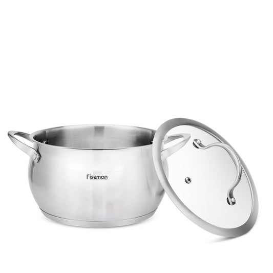 FISSMAN Casserole dish CASSIA with lid (stainless steel)