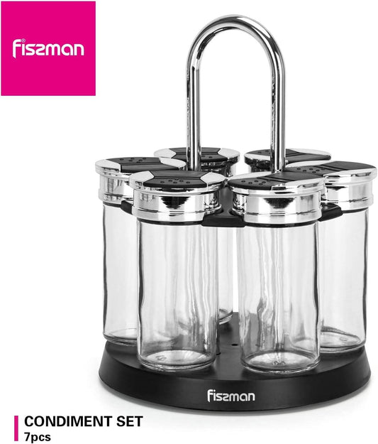 Fissman Condiment Set 7 Pcs (Glass)