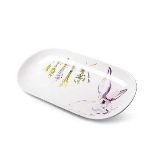 Fissman Platter Provence Rabbit Porcelain - New Bone China