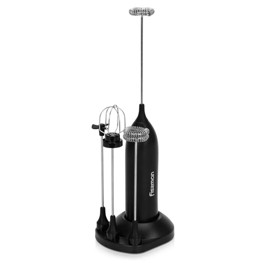 Fissman Rechargeable Electric Milk Frother (Plastic + Stainless Steel)