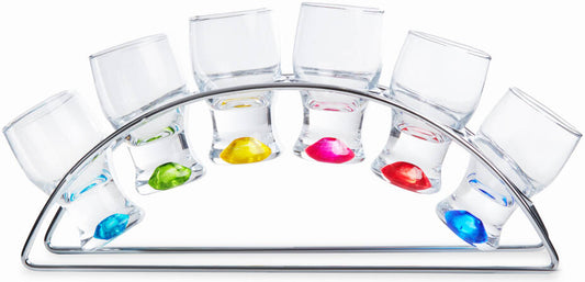 Fissman 6-Piece Shot Glasses 60ml With A Stand