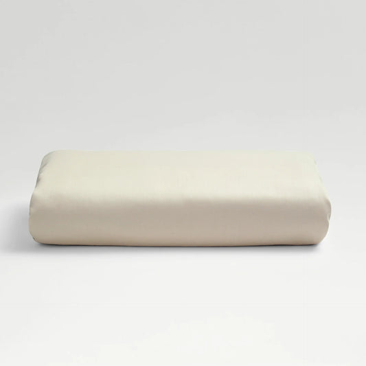 Bianca 400 Tc Sateen Plain Dyed Super King Fitted Sheet Linen