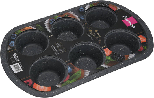 Fissman 6 Cups Muffin Pan - Carbon Steel
