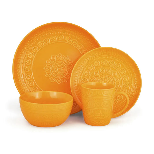 Fissman Set 16 Pcs Motif Yellow - Ceramic