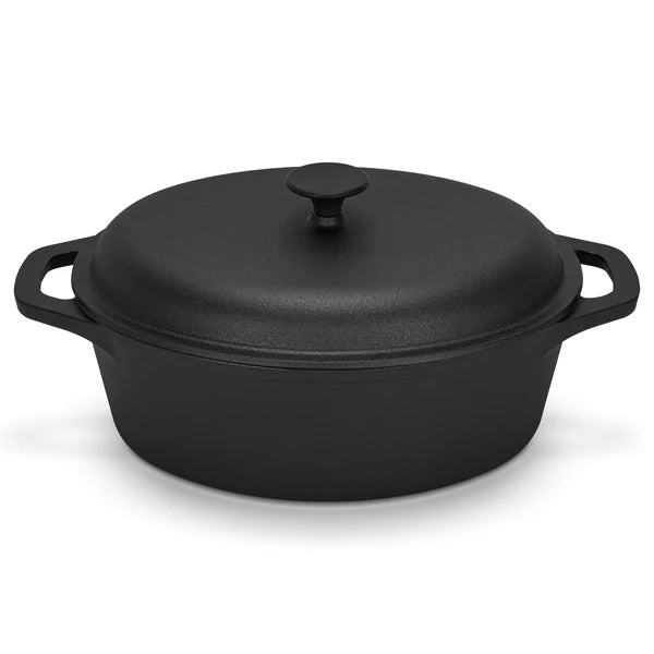 Fissman Casserole 33X26Cm / 6 Ltr With Lid - Cast Iron
