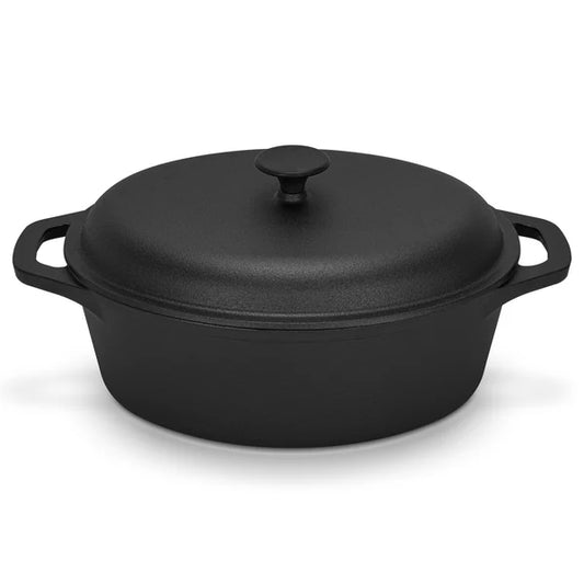 Fissman Casserole 33X26Cm / 6 Ltr With Lid - Cast Iron