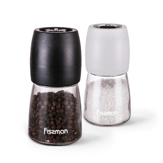 Fissman Salt & Pepper Mill Set 2X130 Ml (Ceramic Grinder)