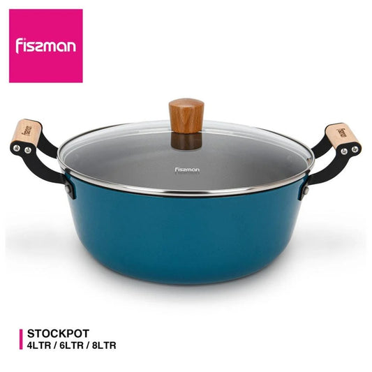 Fissman Stockpot Seagreen With Glass Lid