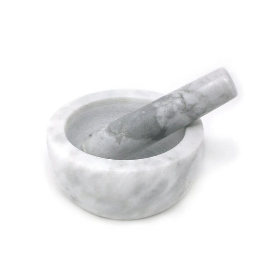 Homiu Marble Pestle And Mortar Set Large 15.5Cm Diameter
