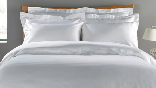 Lo Hotel Linen 500 Tc Plain King Duvet Cover Set