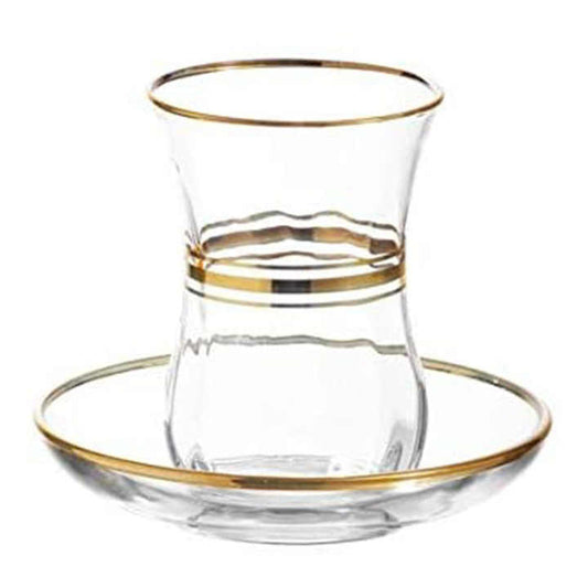 Maestro Tea Tumbler Cups With Plates Set