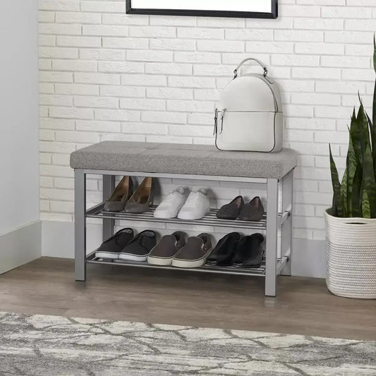 Neatfreak Shoe Storage Bench Rack With Foam Padded Cushion