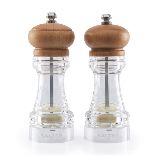 Salter Beech Salt & Pepper Wood Mill Set