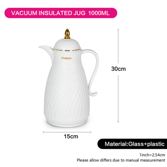 Vacuum Insulated Jug White - 1000 Ml