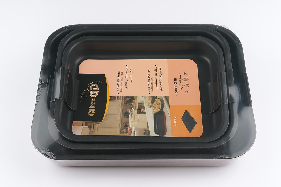 Golden Dragon Oven Dish Set - 3Pcs