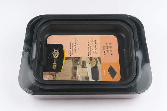 Golden Dragon Oven Dish Set - 3Pcs