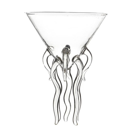 Octopus Cocktail Glass Transparent