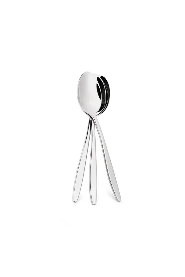 Fissman Set Of 3 Tea Spoons Trento 14 Cm - Stainless Steel