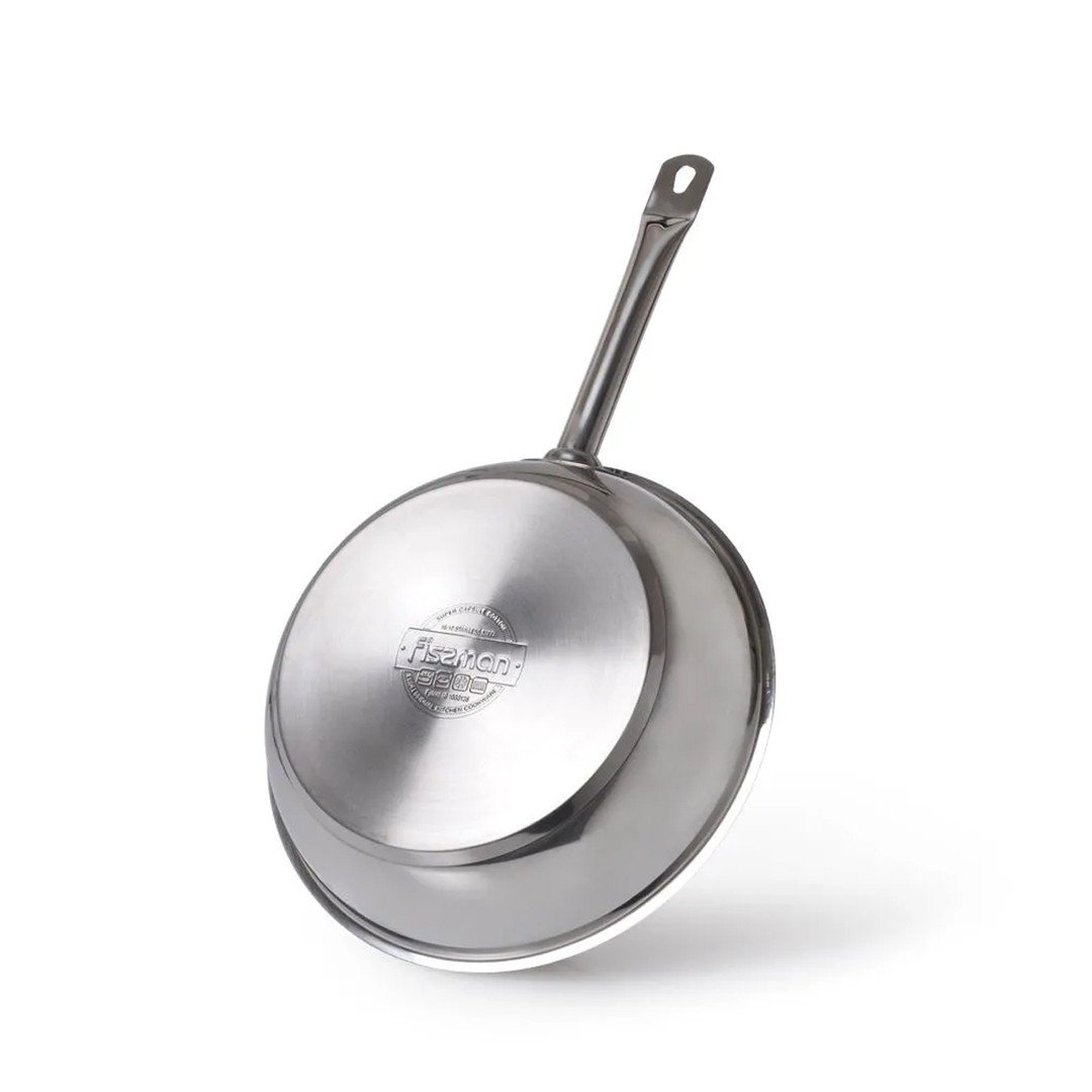 FISSMAN Frying pan 28x6.5 cm without lid (stainless steel)