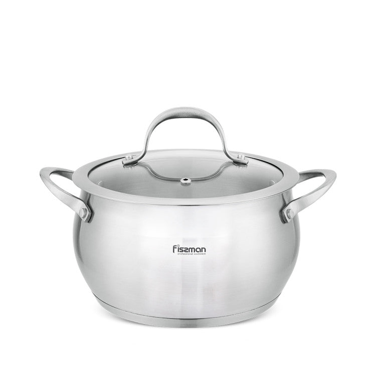 FISSMAN Casserole dish CASSIA  with lid (stainless steel)