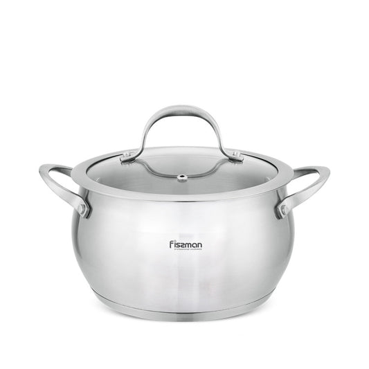 FISSMAN Casserole dish CASSIA  with lid (stainless steel)