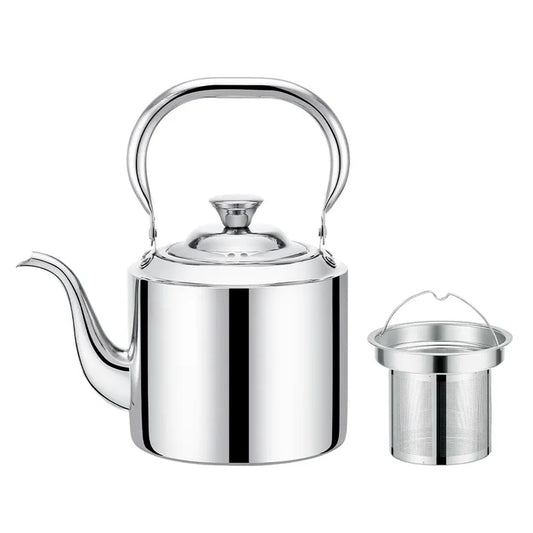 Fissman Tea Pot Fonso With Steel Strainer Stainless Steel - 1.5Ltr