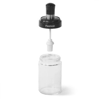 FISSMAN 250ml oil bottle with silicone brush (glass)