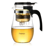 Fissman Tea Pot 900 Ml Gunfu - Glass