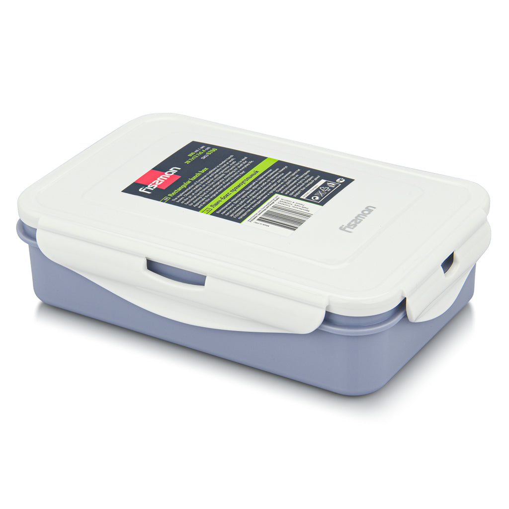 Fissman Rectangular Lunch Box - Blue