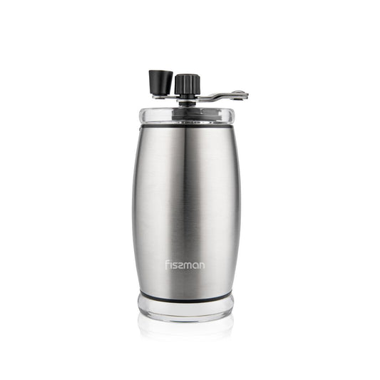 Fissman Manual Coffee Grinder 16 Cm (Abs body with stainless steel shell, ceramic grinder)