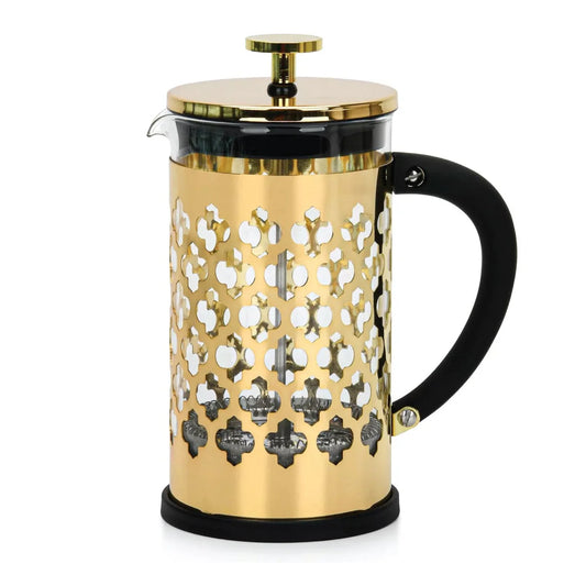 Fissman French Press Coffee Maker With Gold Electroplating - 600 Ml