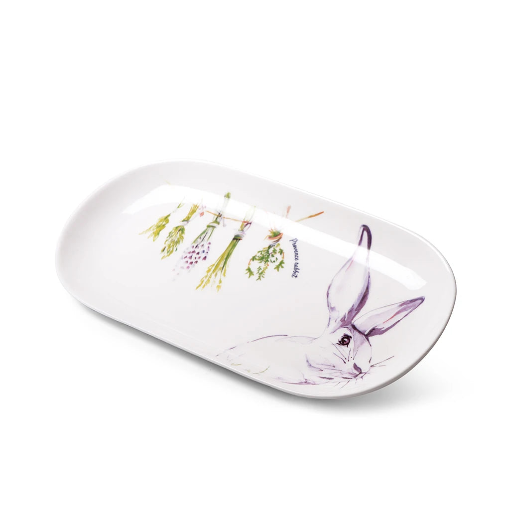 Fissman Platter Provence Rabbit Porcelain - New Bone China