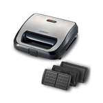 Kenwood Sandwich Maker 3 Plates - 750W Black metal