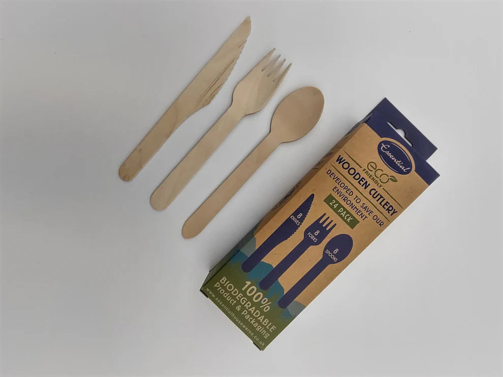 Wooden Cutlery Kraft Box