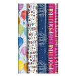 Happy Birthday 1 Giftwrap 2.5M Assorted 1Pc