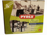 Pyrex Pronto Stainless 4 Pcs Set