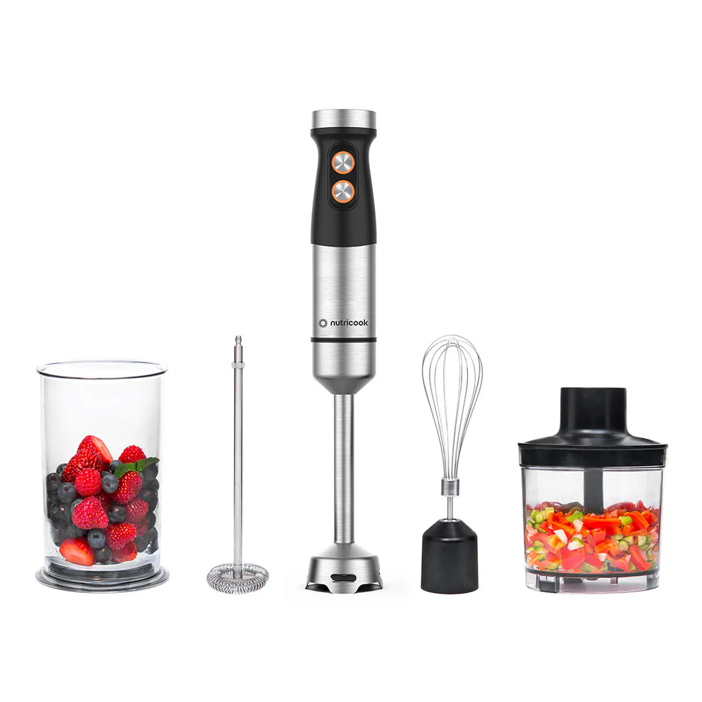 Nutricook 1200W Hand Blender – Powerful Multi-Function Immersion Blender