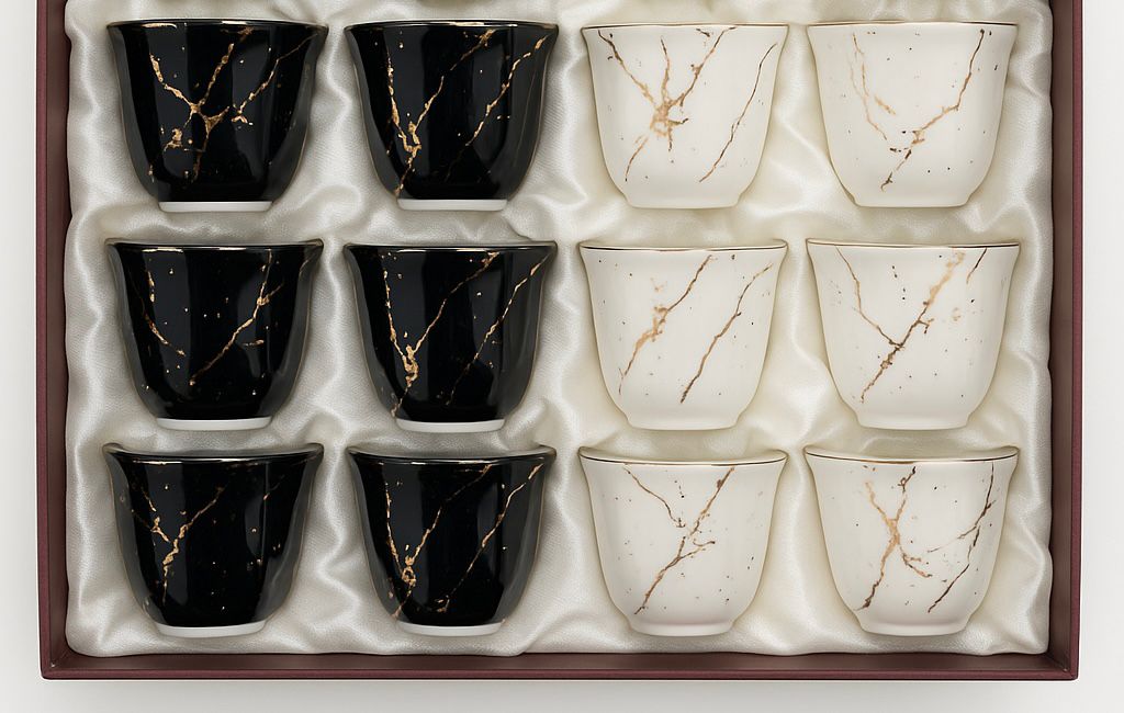 Coffee Cups And Saucer 12X12 Za-02