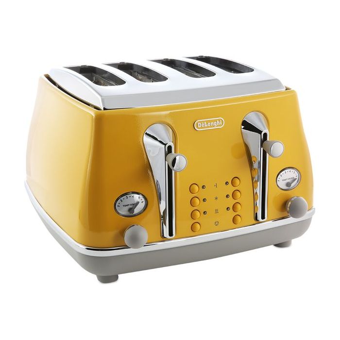 Delonghi Four Slice Toaster - Golden