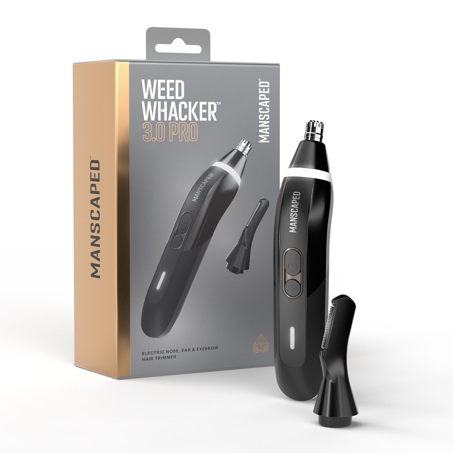 MANSCAPED Weed Whacker 3.0 PRO Men's Nose, Ear & Eyebrow Hair Trimmer