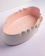 OVAL TULIP CER DEEP BOWL 40CM