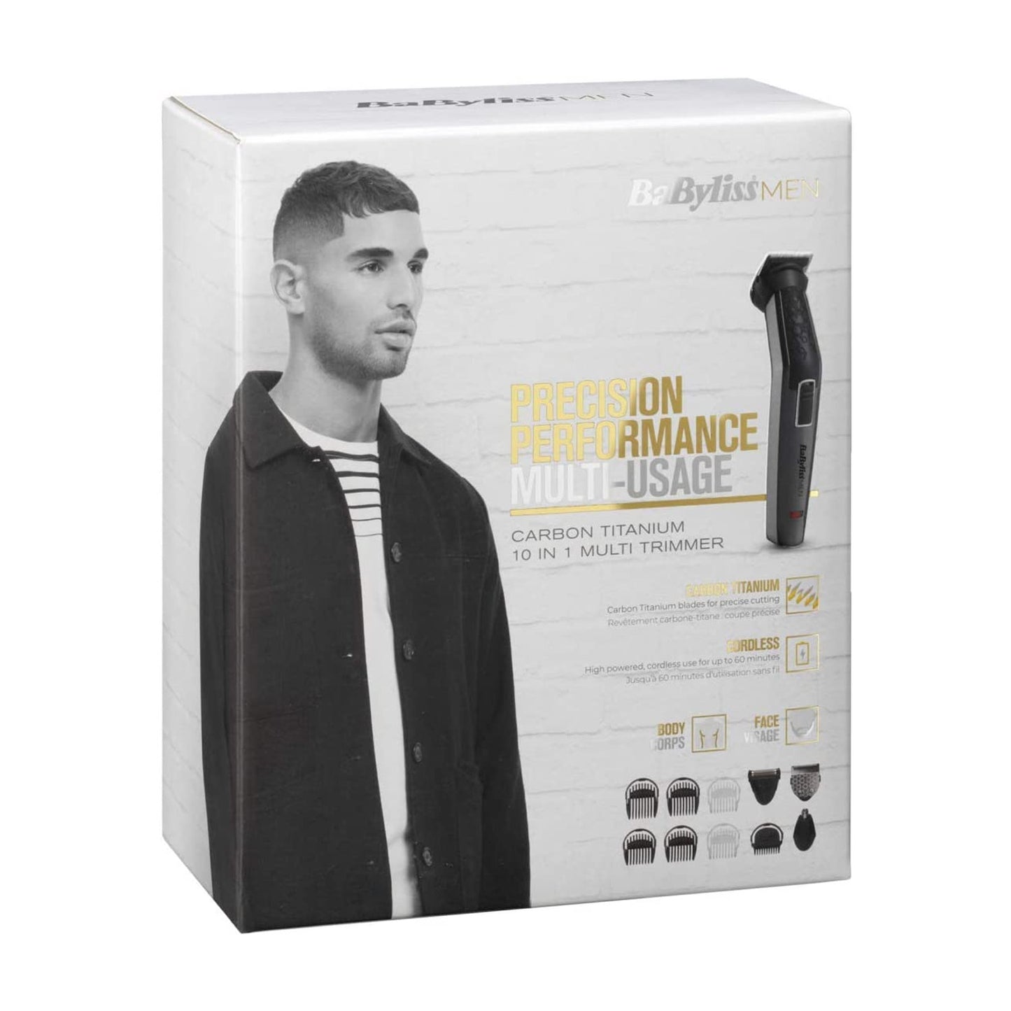 Babyliss Carbon Titanium Multi Trimmer 10 In 1 - Blue