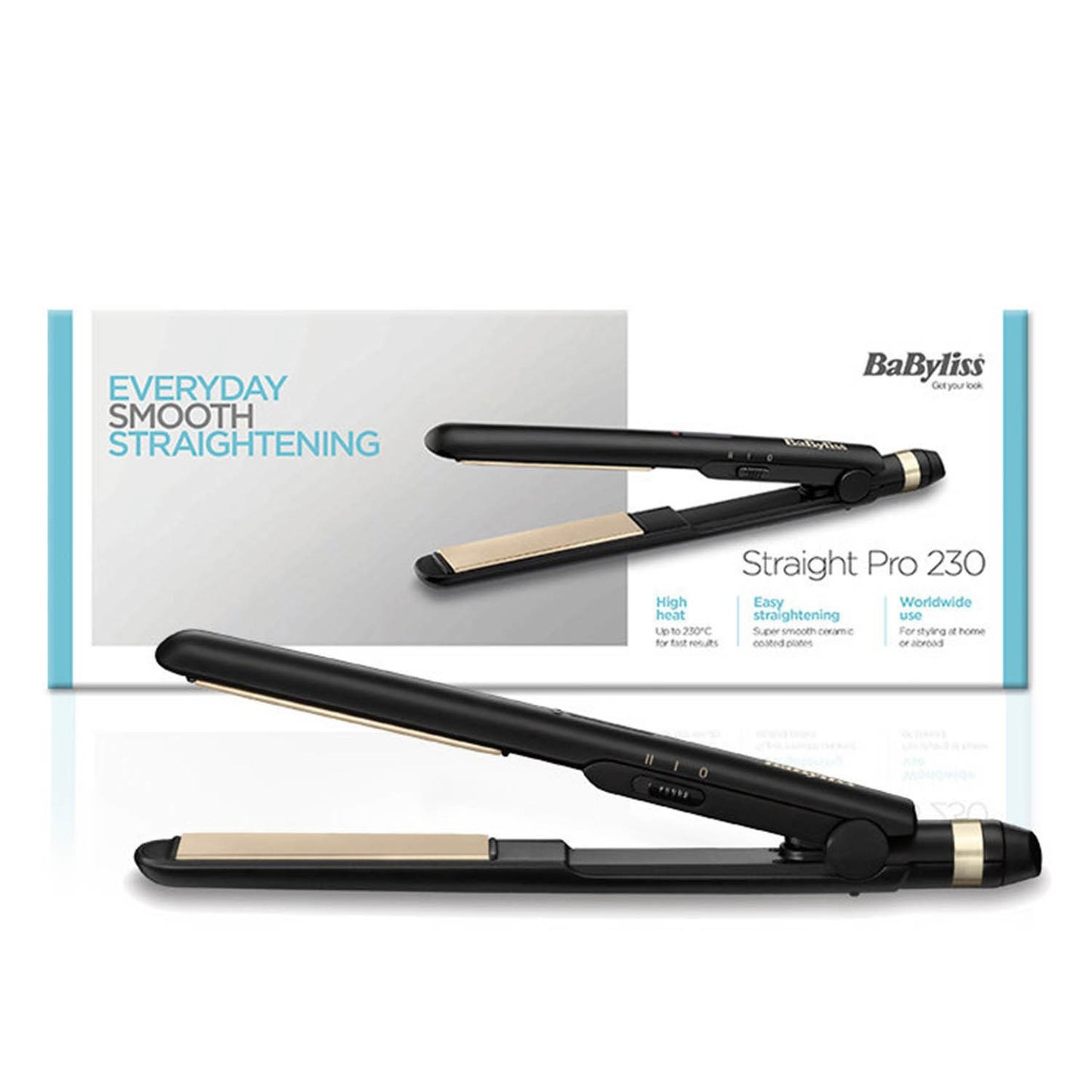 Babyliss Straightener 25Mm 2Temps Up To 230C Ceramic