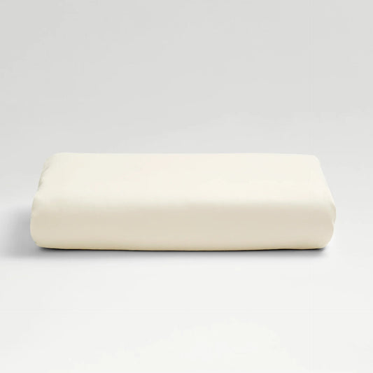 Bianca 400 Tc Sateen Plain Dyed Fitted Sheet Ivory