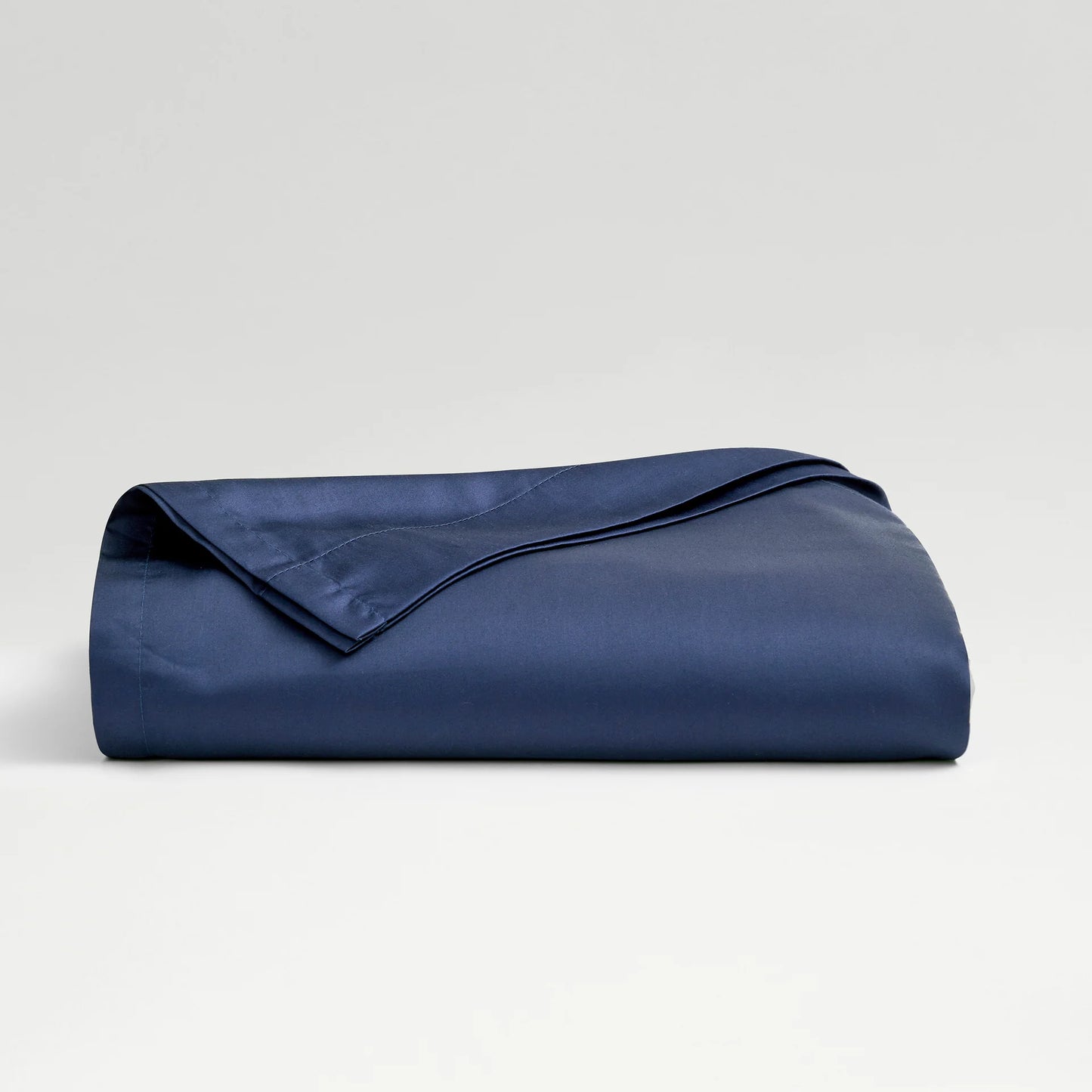 Bianca 400 Tc Sateen Plain Dyed King Flat Sheet Navy