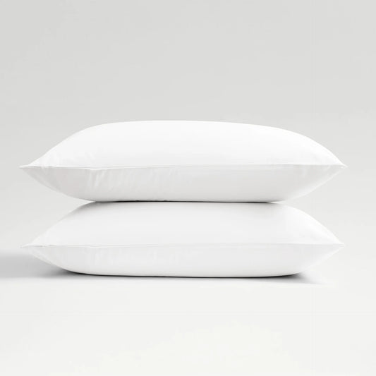 Bianca 400 Tc Sateen Plain Dyed Pillowcase Pair White